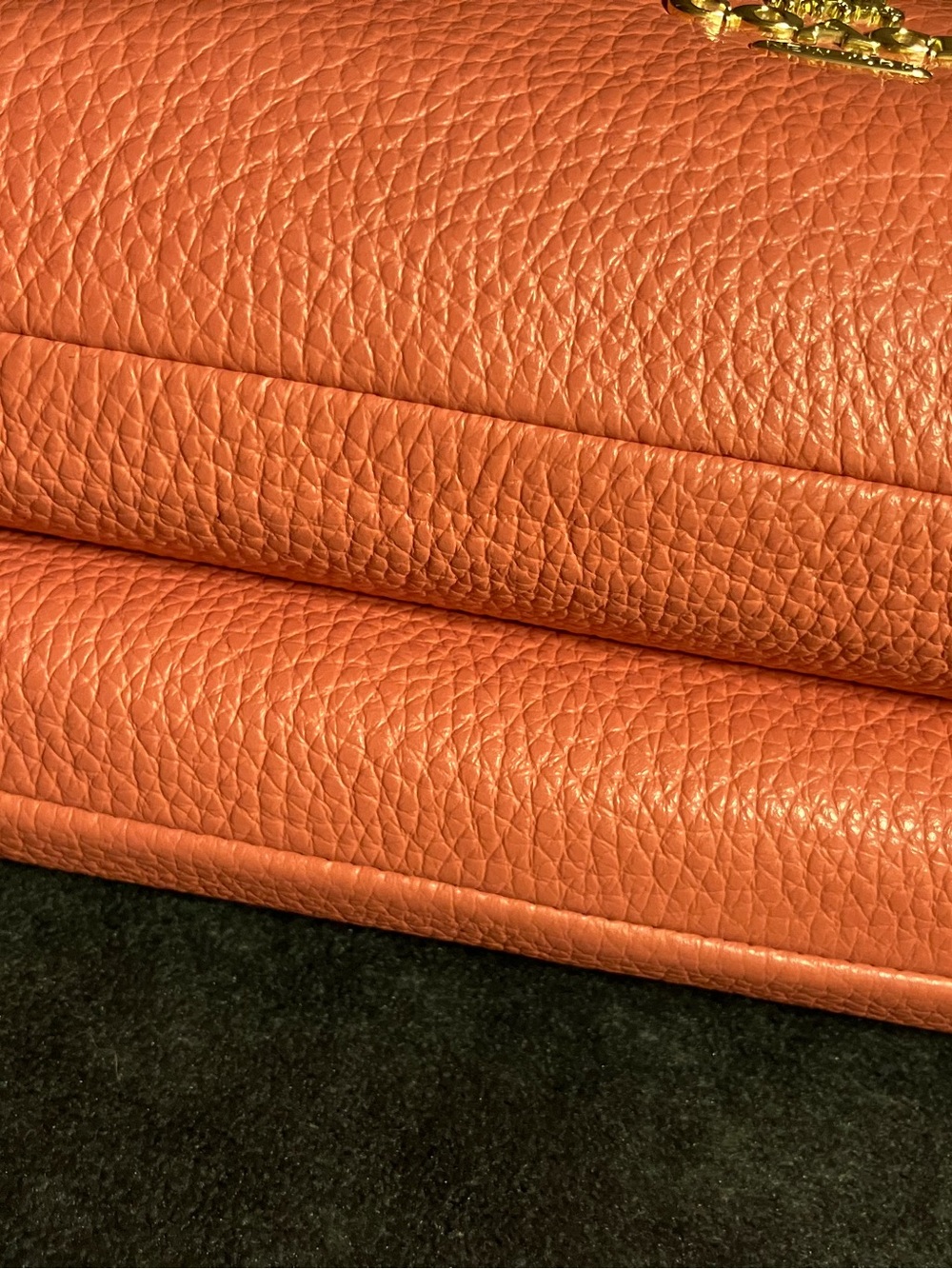 Coach Pebbled Leather Mia Crossbody Bag in Coral - Picture 4 of 15